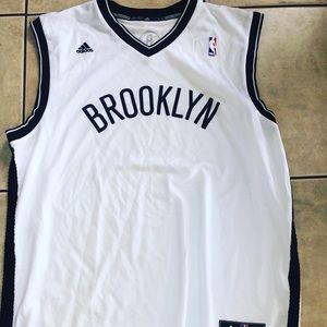 Adidas Brooklyn white jersey men’s size L and S